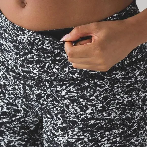 Lululemon Wunder Under Pant III Iced Wave White Black - 2 - Picture 3 of 10